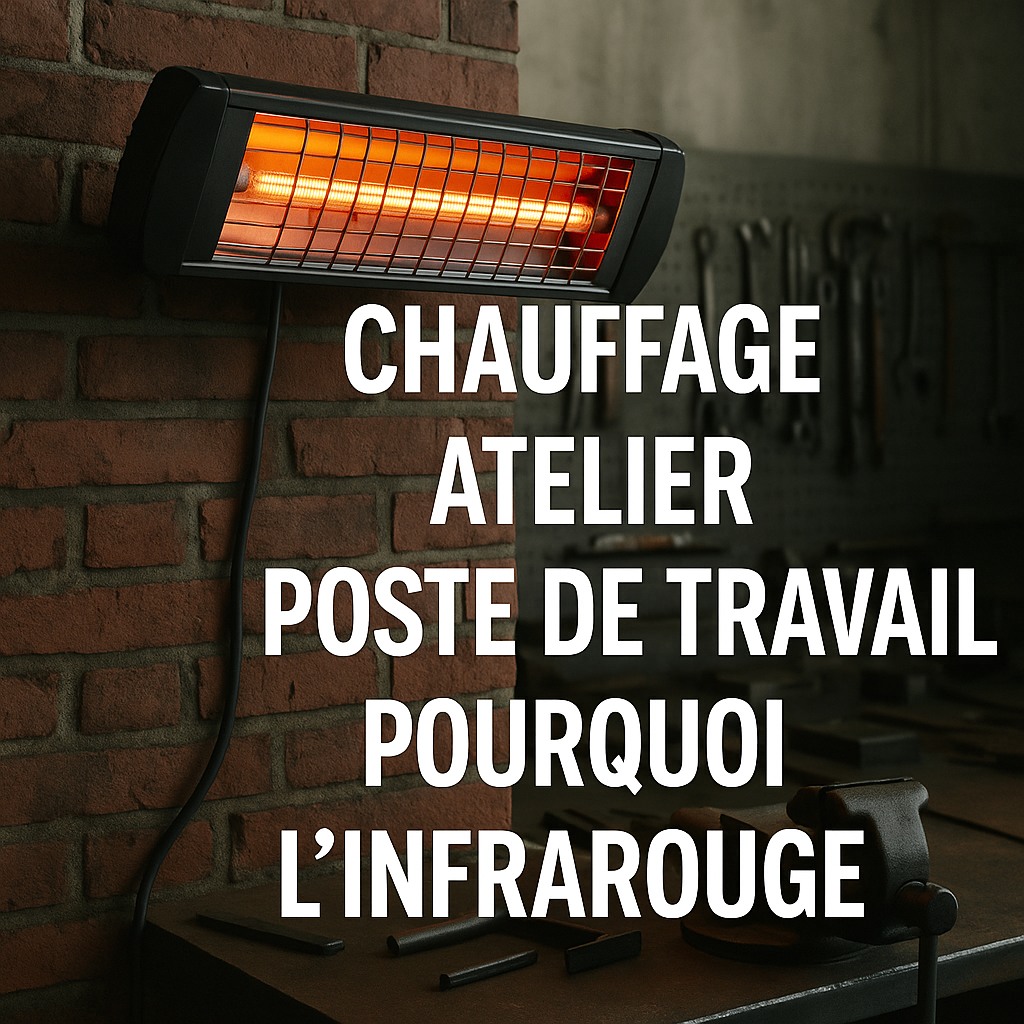 Chauffage d’atelier & poste de travail : pourquoi l’infrarouge est imbattable