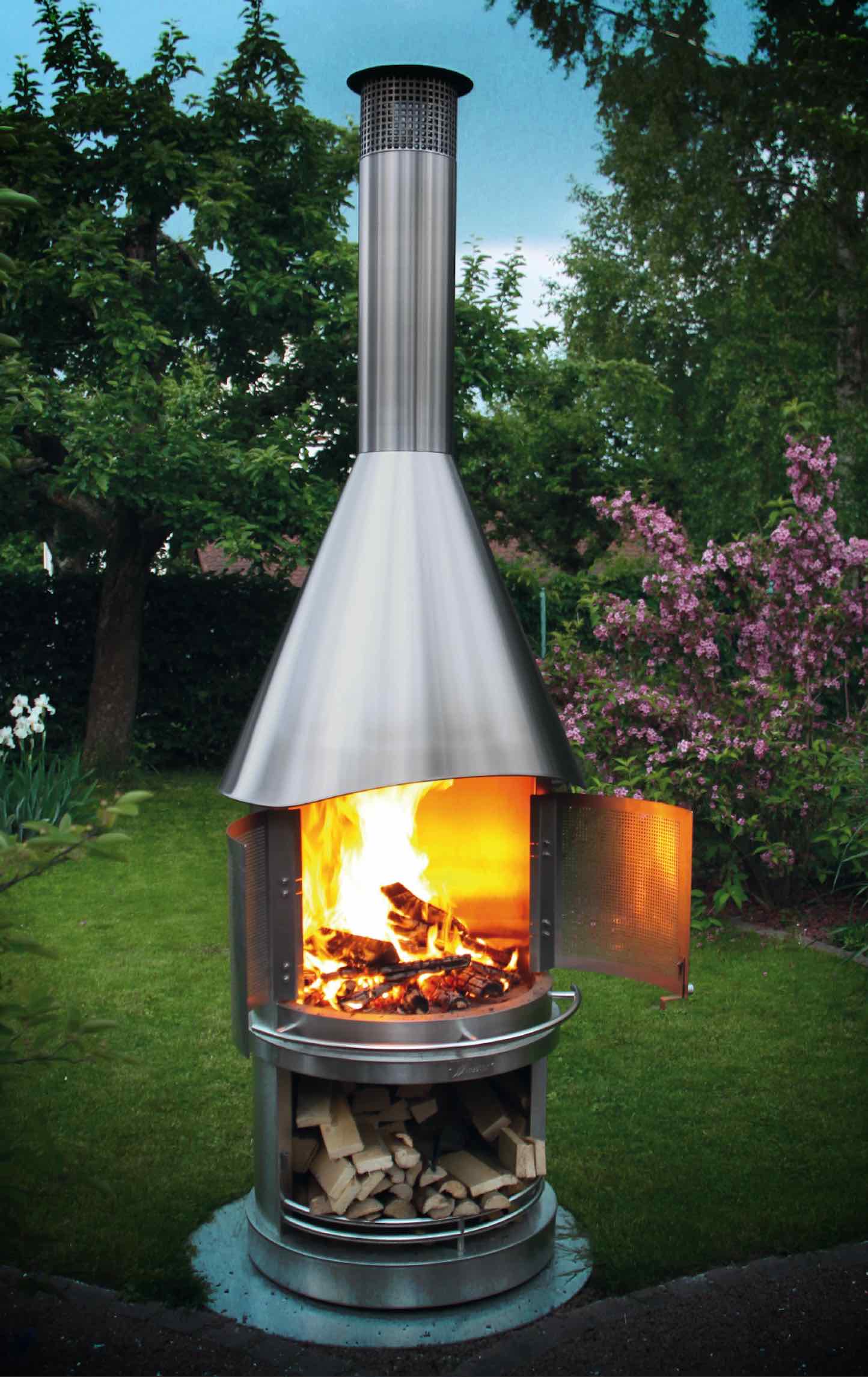 barbecue cheminée fargau jardin terrasse
